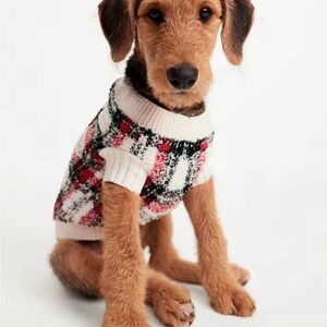 Old Navy Plaid Dog Sweater - Size Small